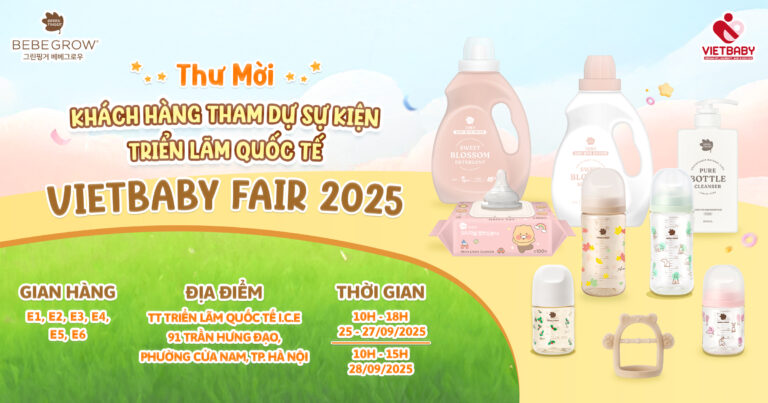 Thư mời đến sự kiện VietBaby Fair 2025 của Greenfinger Bebegrow