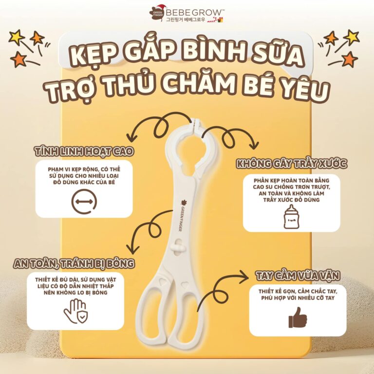 bộ dụng cụ vệ sinh bình greenfinger bebegrow