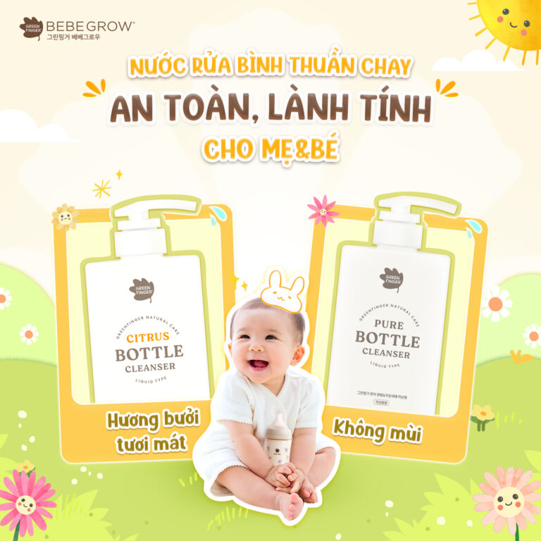 Nước rửa bình hương Tự nhiên và hương Cam quýt Greenfinger Bebegrow