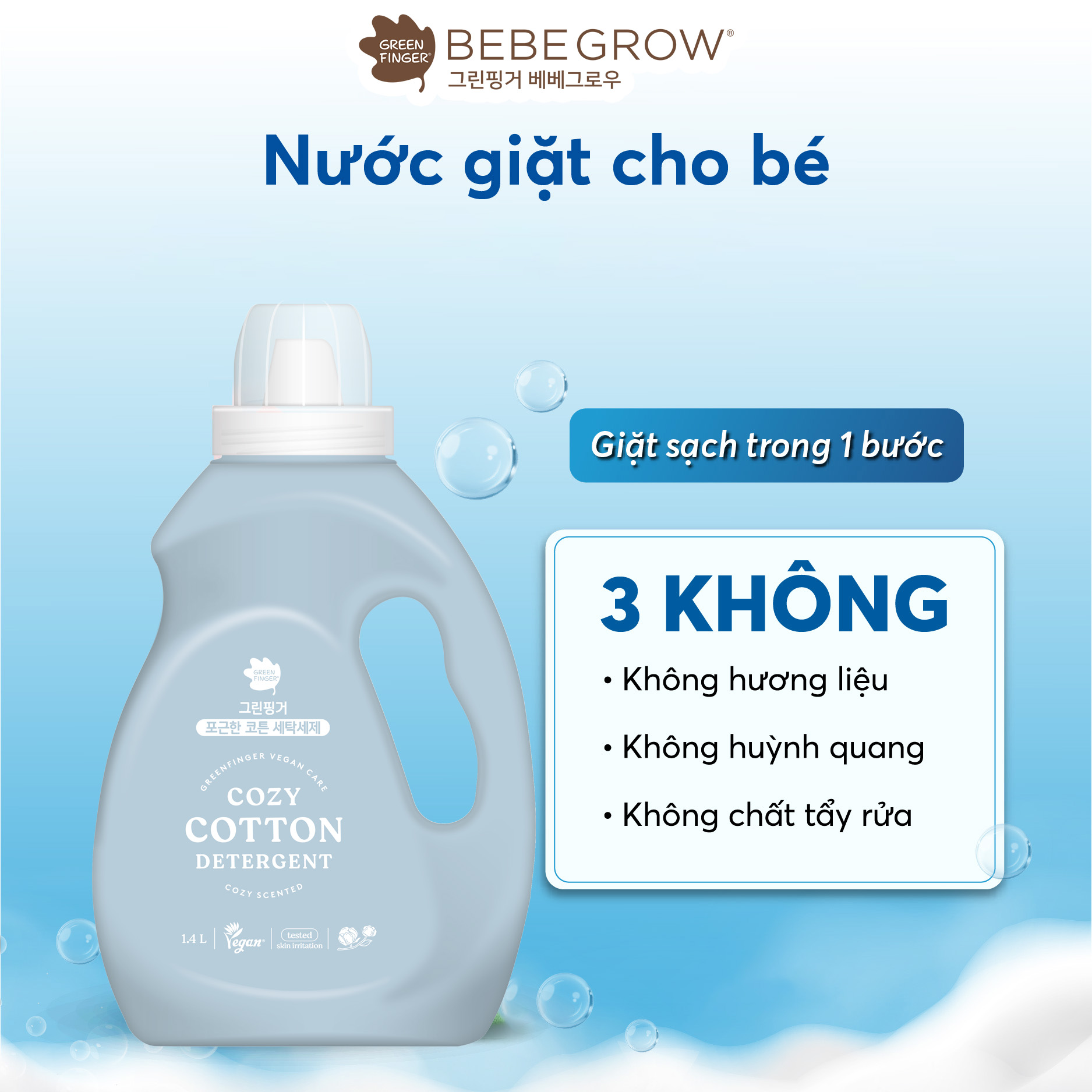 Nước giặt Greenfinger Bebegrow