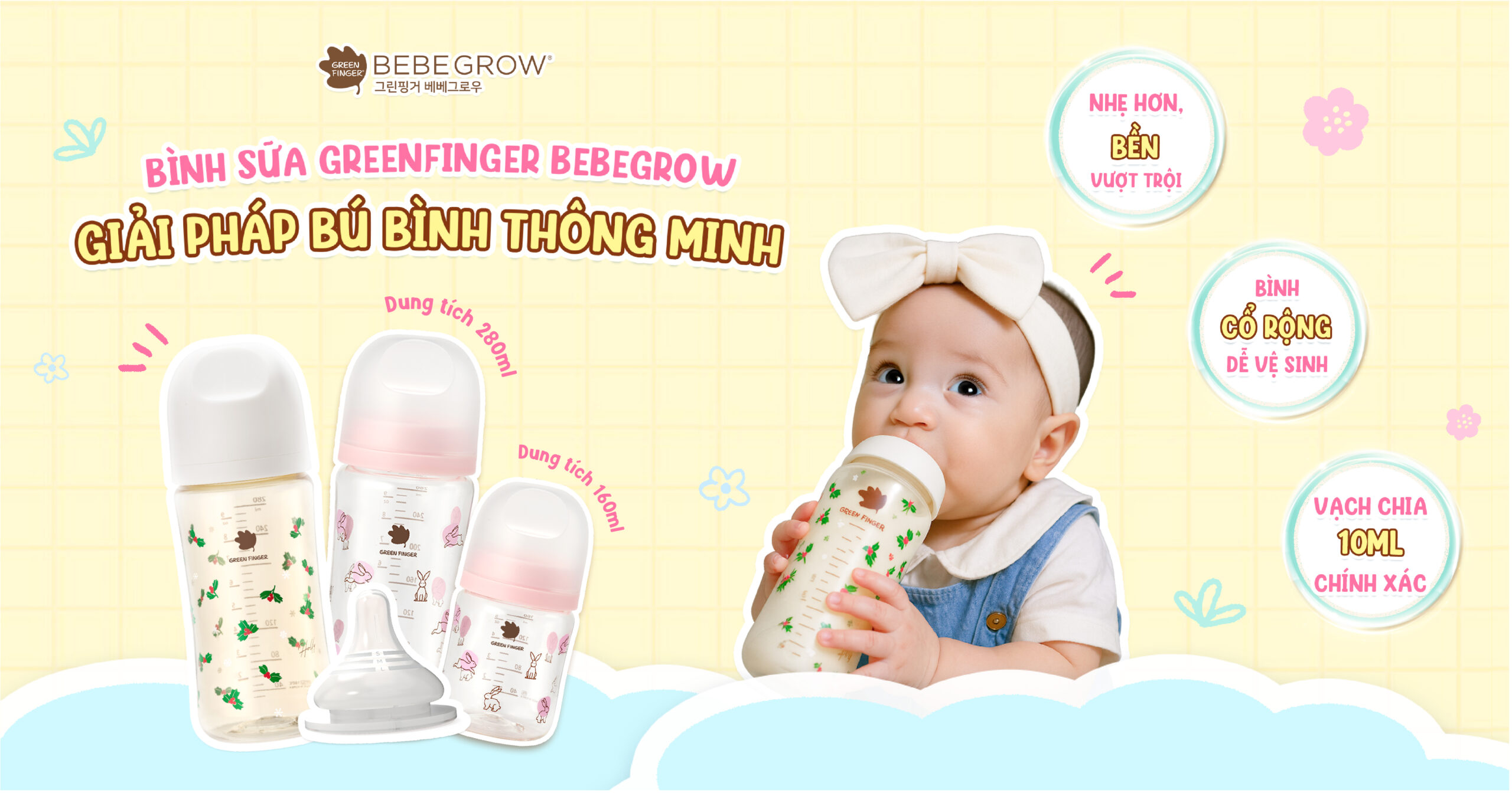 Bình sữa Greenfinger Bebegrow