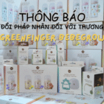 Thông báo thay đổi pháp nhân đối với thương hiệu Greenfinger Bebegrow
